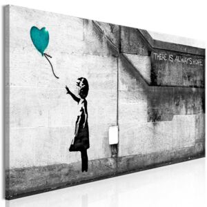 Obraz - There is Always Hope (1 Part) Narrow Turquoise 120x40