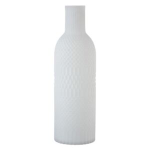 Váza biela sklenená 3ks set WINTER WONDERLAND