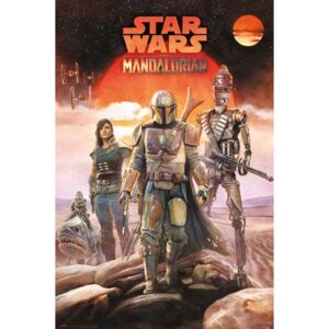 Plagát, Obraz - Star Wars: Mandalorian - Crew, (61 x 91,5 cm)