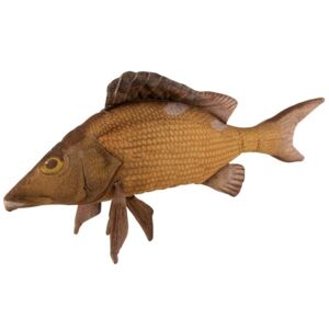 Hnedý vankúš ryba Fish Paul - 93 * 28 * 40 cm