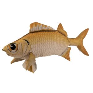 Hnedý vankúš v tvare ryby Fish Jeff - 93 * 28 * 40 cm