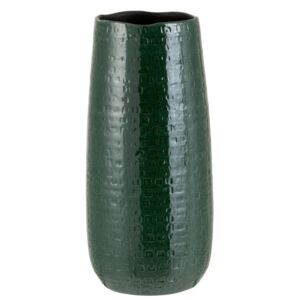 Tmavo zelená keramická váha so vzorom Seraphine - 15 * 19 * 40 cm