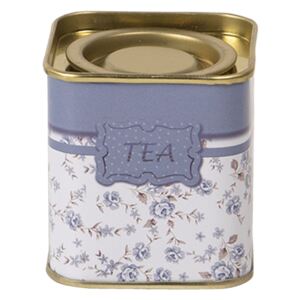 Plechová krabička na sypaný čaj Tea - 5 * 5 * 6 cm