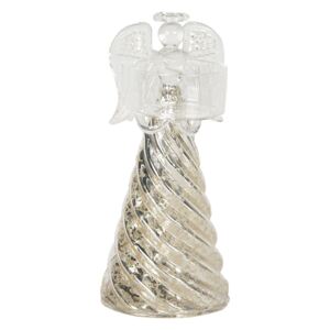 Dekoračné sklenený anjel na čajovú sviečku - Ø 7 * 16 cm
