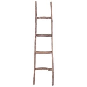 Drevený sedy vešiak na uteráky rebrík - 34*6*130 cm