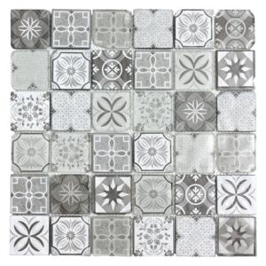 Premium Mosaic Patchwork mix black light 4,8x4,8 PATCHWORK48MIX1