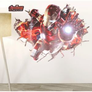 Samolepka na stenu "Iron Man" 70x50 cm