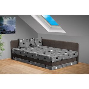 Nabytekmorava Čalúnená posteľ Robin 120x200 cm farba čalounění: šedá