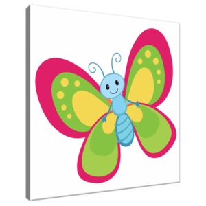 Obraz na plátne Lietajúci veselý motýlik 30x30cm 3035A_1AI