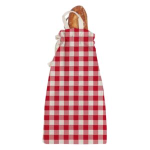 Látková taška na pečivo Linen Couture Linen Bread Bag Red Vichy
