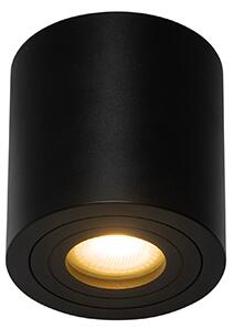 Moderné bodové svetlo do kúpeľne čierne okrúhle IP44 - Capa