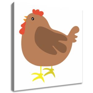 Gario Obraz na plátne Hnedá sliepočka Rozmery (š x v): 40 x 40 cm