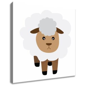 Gario Obraz na plátne Biela ovečka Rozmery (š x v): 40 x 40 cm