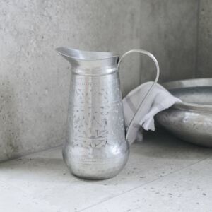 Hliníkový džbán do koupelny Althea Antique Silver