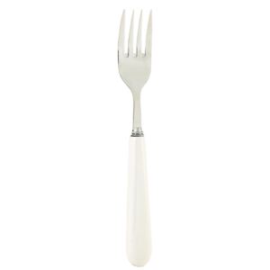 Vidlička s bielou keramickou rukoväťou - 20 * 3 * 2 cm