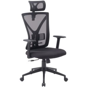 Kancelárska stolička Image, čierna látka