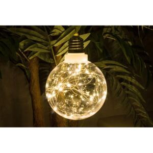 Vianočná dekorácia - žiarovka - 40 LED teplá biela