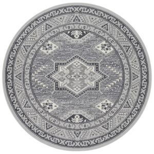 Nouristan - Hanse Home koberce Kruhový koberec Mirkan 104101 Stone-grey - 160x160 (průměr) kruh cm