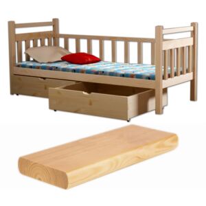 FA Oľga 3 200x90 detská posteľ Farba: Prírodná, Variant bariéra: Bez bariéry, Variant rošt: Bez roštu (-10 Eur)
