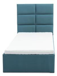 Čalúnená posteľ TORES s penovým matracom rozmer 90x200 cm Tyrkysová