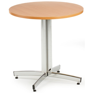 Jedálenský stôl Sanna, okrúhly Ø 700 x V 720 mm, buk / chróm