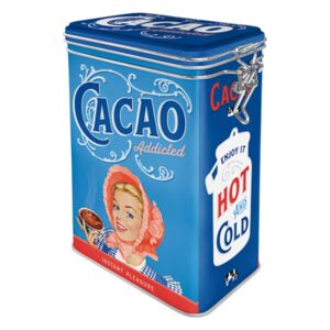 Nostalgic Art Plechová dóza s klipom - Cacao