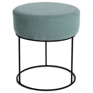 Tyrkysová stolička s kovovou konštrukciou Simla Round, ⌀ 35 cm