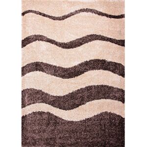 Kusový koberec Shaggy vlas 30 mm Sandy béžový, Velikosti 60x100cm