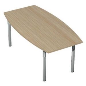 Konferenčný stôl Set, 180 x 100/80 x 75 cm, dezén svetlé drevo