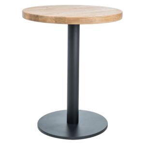 SIGNAL Puro II okrúhly jedálenský stôl dub prírodný / čierna