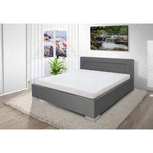 Luxusná posteľ Mia 180x200 cm Barva: eko sivá, úložný priestor: ano