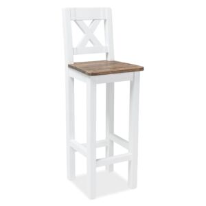 SIGNAL Poprad barová stolička hnedý vosk / biely vosk