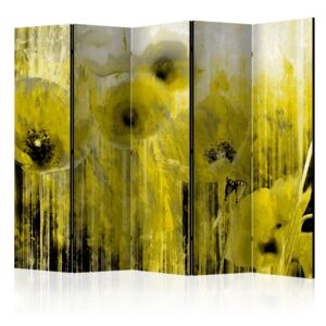 Paraván Yellow madness Dekorhome 225x172 cm (5-dielny)