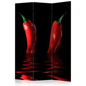 Paraván Chili pepper Dekorhome 135x172 cm (3-dielny)