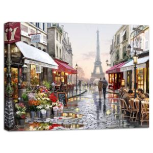 Obraz na plátne - Ulička v Paríži 3 80x60 cm