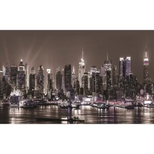 Fototapeta vliesová: Nočné New York - 416x254 cm