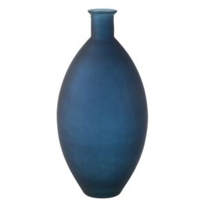 Váza modrá sklenená 2ks set PEACOCK