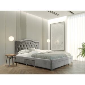 PROXIMA.store - Čalúnená posteľ ELECTRA - Sivá 140/160/180 Veľkosť postele: Pre matrac 140 x 200 cm