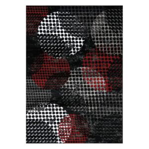 Čierno-sivý koberec Webtappeti Manhattan Broadway, 80 x 150 cm