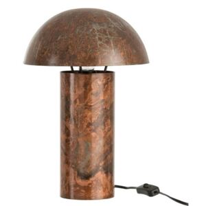 Kovová stolná lampa Mushroom antik - Ø 25*40 cm