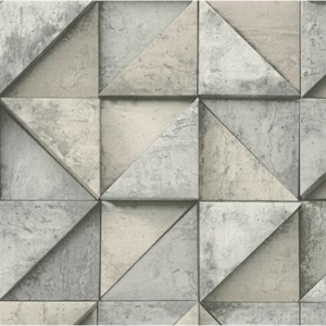 Vliesové tapety na stenu Daniel Hechter 4 30650-1, rozměr 10,05 m x 0,53 m, geometrický vzor 3D hnedý, A.S. Création