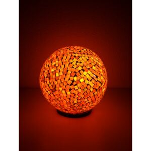 Stolná lampa BALL , guľatá, oranžová