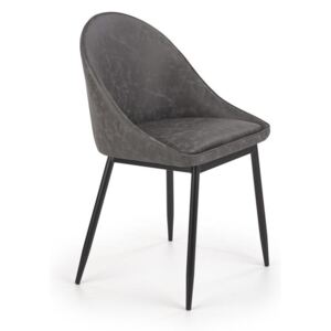 Halmar K406 jedálenská stolička tmavo šedá