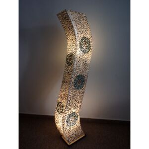 Luxusná stojacia lampa SIRIUS , biela, 150 cm, ručná práca