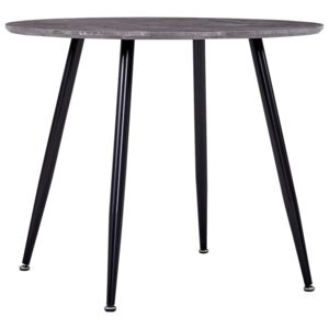 Jedálenský stôl betónový a čierny 90x73,5 cm MDF