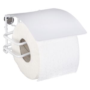 WENKO Držiak WC papiera BEZ VŔTANIA Classic Plus biely 9x13x14 cm