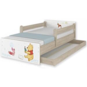 Detská posteľ MAX so zásuvkou Disney - MACKO PÚ I 160x80 cm