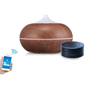 GoldSun Aroma Difuzér Smart Wifi \"Easy Home 300ml\" osviežovač a zvlhčovač vzduchu - Tmavé drevo