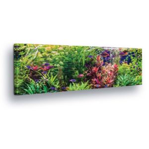 Obraz na plátne - Purple bushes 45x145 cm