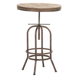 Barový bistro stôl Bright industriálny štýl ~ v70-90 x Ø60 cm